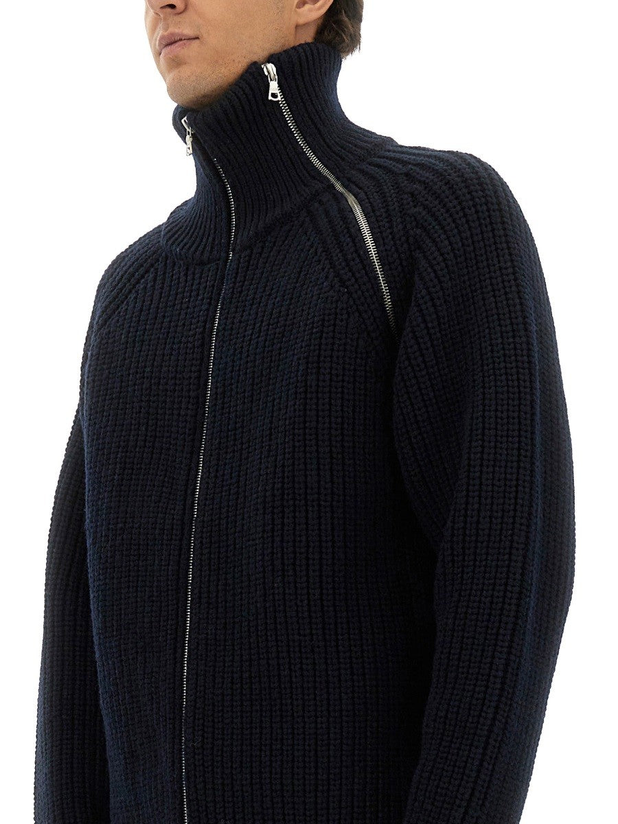 Dries Van Noten ZIPPERED WOOL SWEATER