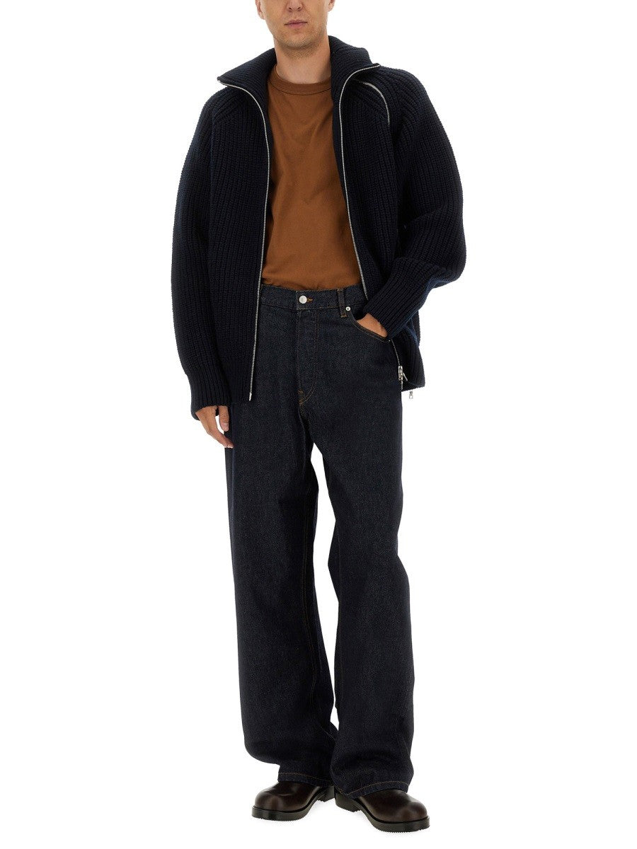 Dries Van Noten ZIPPERED WOOL SWEATER