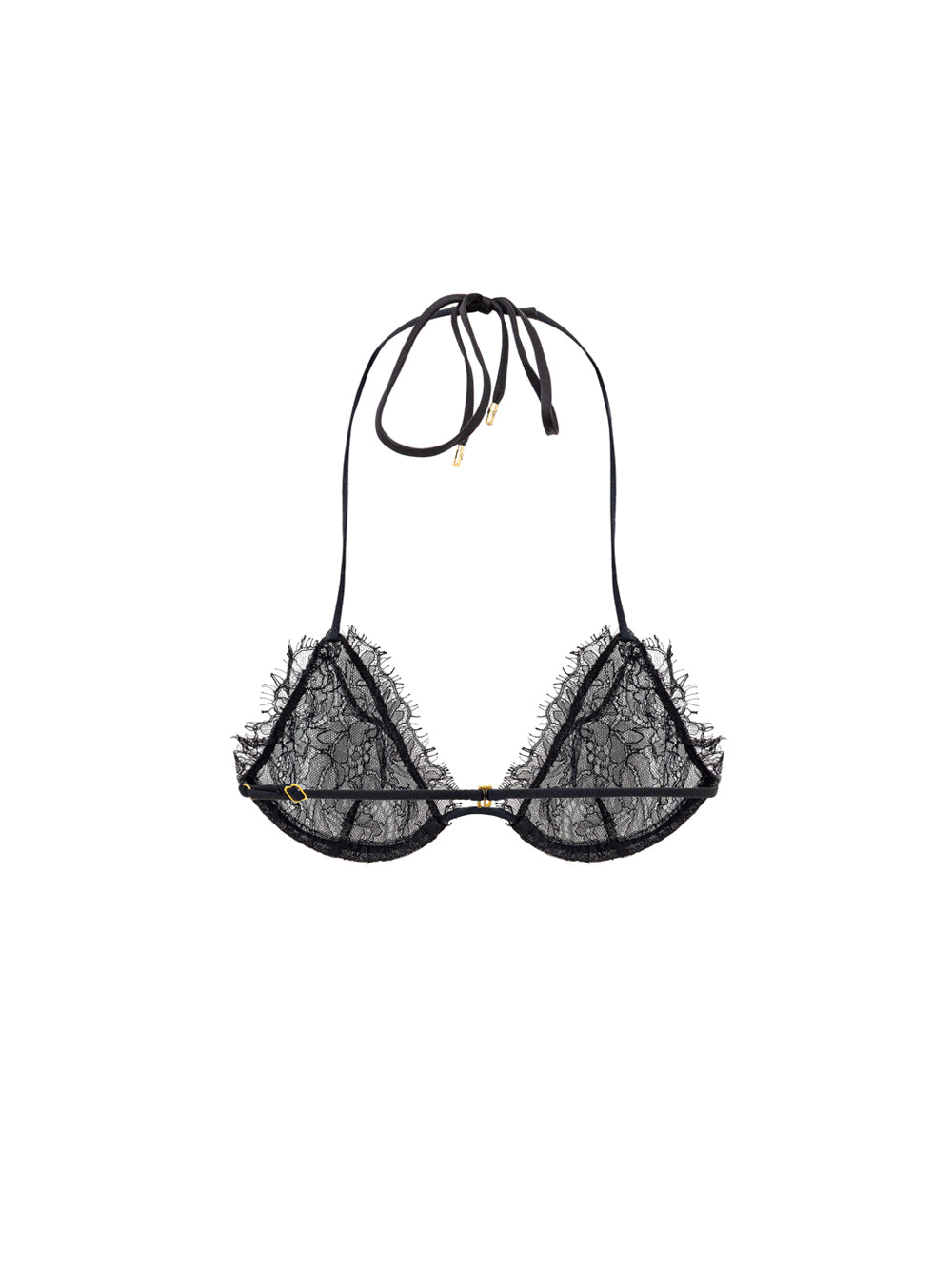 Tom Ford Black Lace Triangle Bra – Adjustable, Classic – Siebentaschen